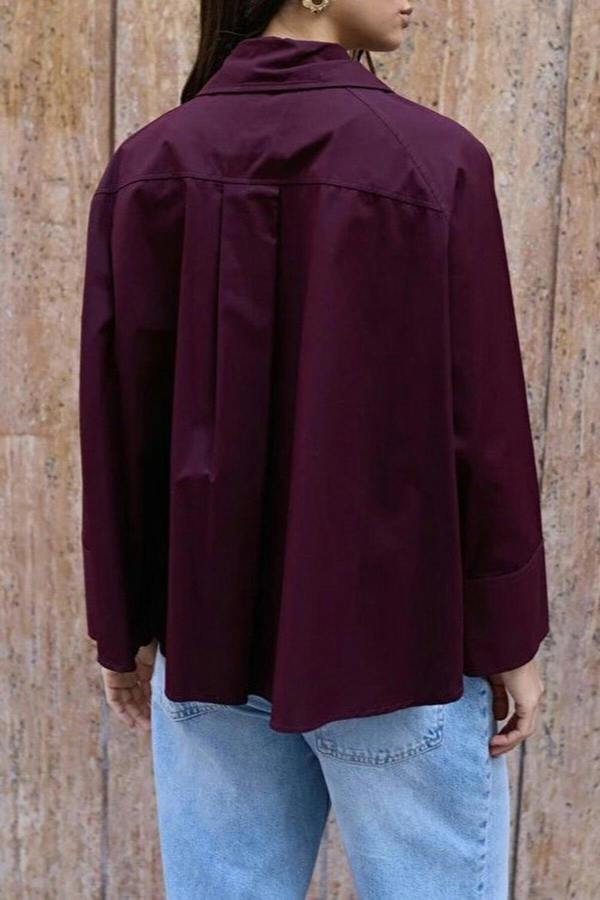 WOVCOR Closure Detail 100% Cotton Woven Shirt