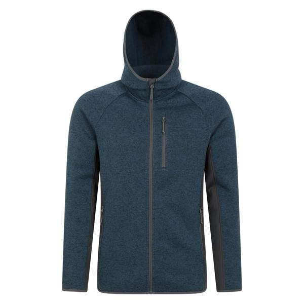 Mountain Warehouse Mens Treston Fleece Hooded Hoodie - Navy - 