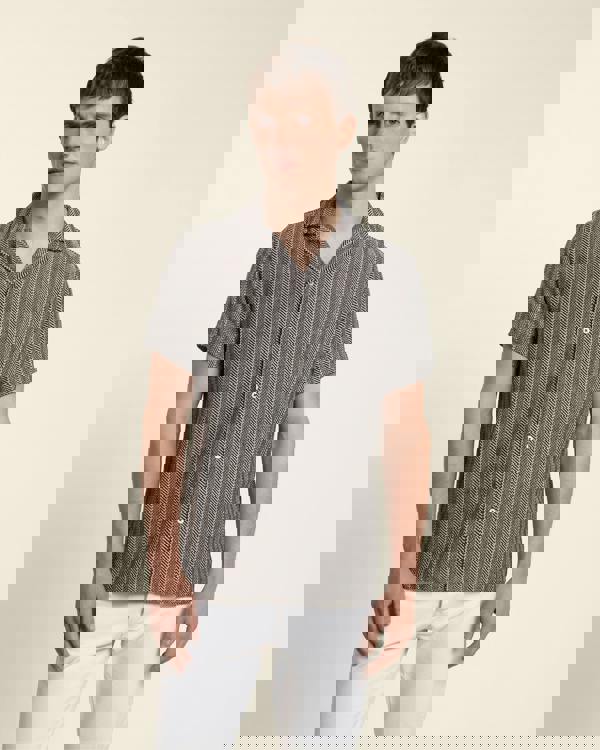 Larsson & Co Twill Textured Short Sleeve Shirt