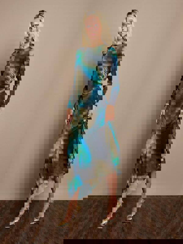 GWD Yaslyn Printed Mesh Dress