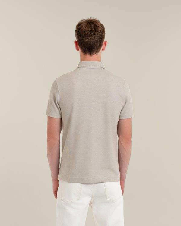 Larsson & Co Per - Jacquard Textured Polo Shirt