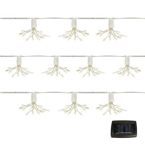 Gardenwize 10-Piece Solar String Lights – 2m Solar Starburst LED Lights