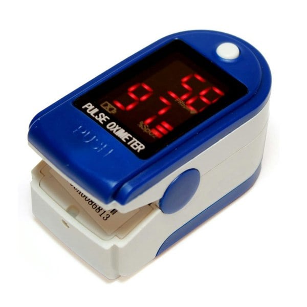 Generise Oximeter Finger Tip Pulse - Blue & White with Red Display