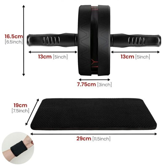 Havendro Pro Abs Roller Exercise Wheel Abdominal Core Strength Workout Muscle Cruncher