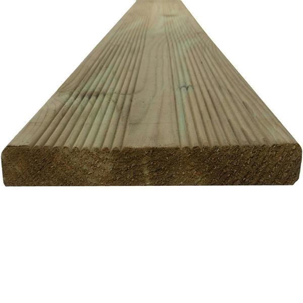 Snowdon Timber Treated Reject Extra-Wide Decking Board (T) 21mm (W) 145mm (L) 2.4m