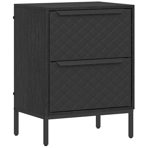 Wyld Haus Nomiba Metal Black 2 Fabric Drawer Storage Dresser