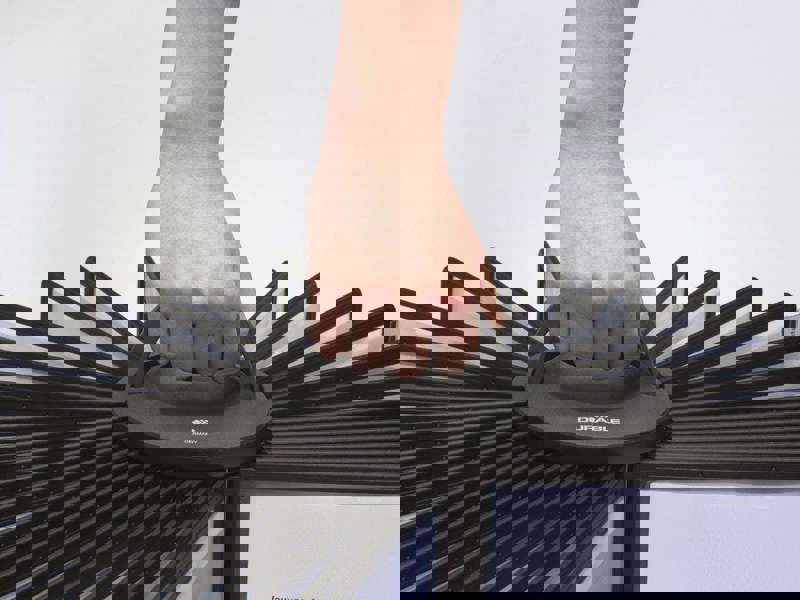 Durable SHERPA CAROUSEL 360 Desk Display Panel Stand | 40 Panels | A4 Black