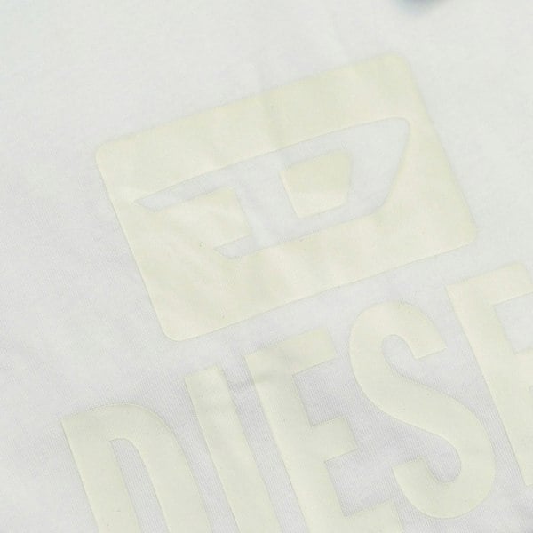 Diesel Monotone Logo Bright White T-Shirt