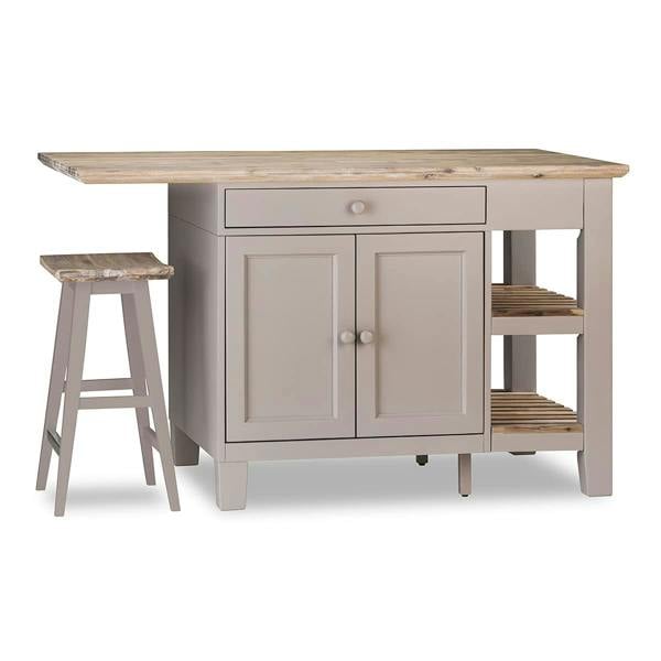 Statement Furniture Florence Wooden Bar Stool with Legs H65cm, Acacia Hardwood Rectangular Seat