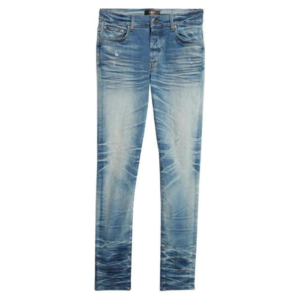 Amiri Stack Jean Honeycomb Indigo