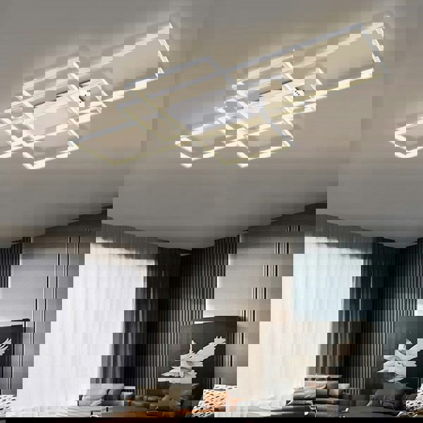 62/80W LED Ceiling Light Dimmable 3000K-6000K Ceiling Lights Living and Home 