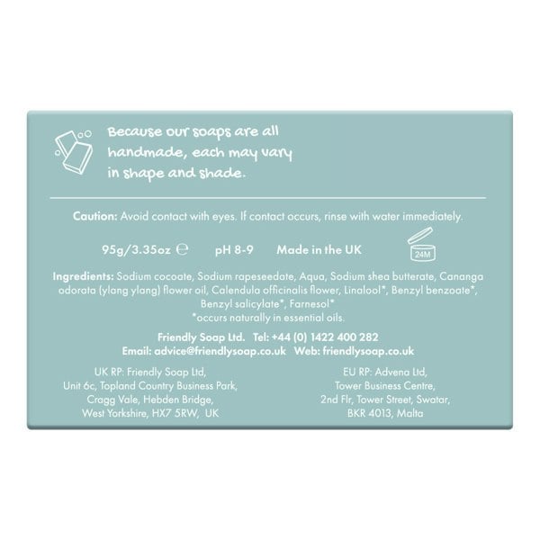 Ylang Ylang soap bar packaging back