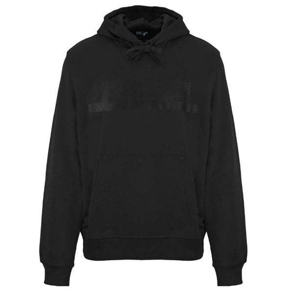 Diesel Monotone Logo Black Caviar Hoodie