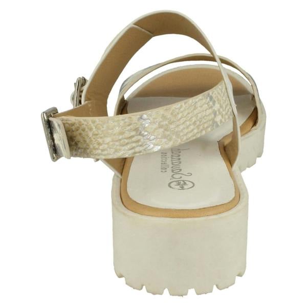 Savannah Ladies Savannah Buckle Strap Retro Sandals