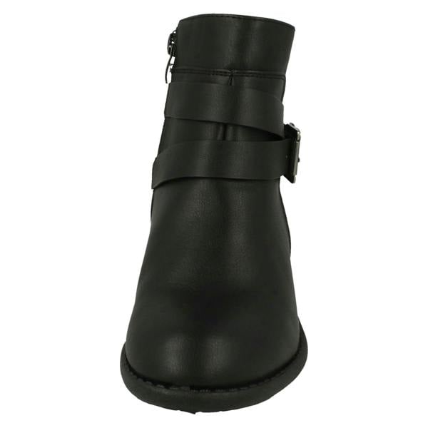 Spot On Ladies Spot On Heeled Ankle Boots F51166