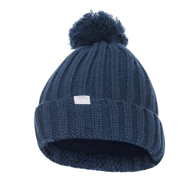 Trespass Women's Alisha Winter Pom Pom Hat - Indigo