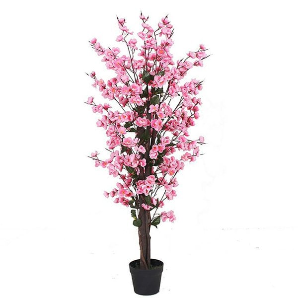 Leaf 120cm Artificial Pink Blossom Tree