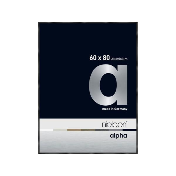 nielsen Alpha Aluminium Picture Frame - Polished Jet Black