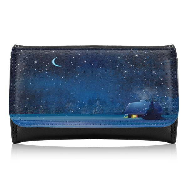Benjamin Tate Design Night Winter Landscape Dining Maxi Purse