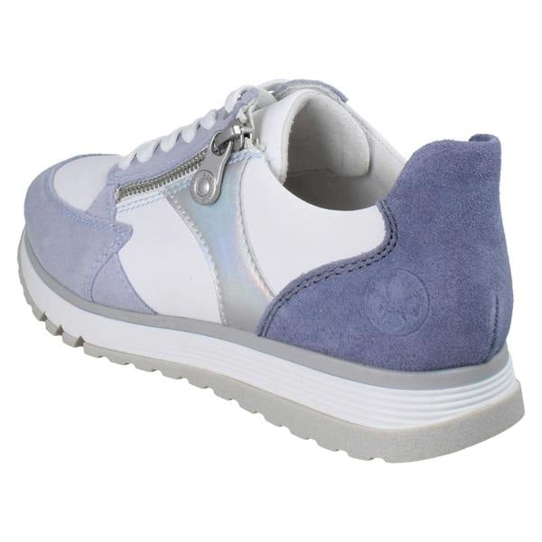 Rieker Ladies Rieker Extra Wide Casual Trainers With Side Zip 49010