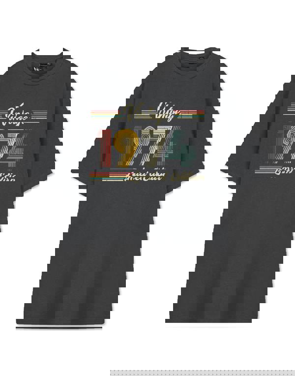 Show Me The Merch Unisex Grey Vintage 1974 Short Sleeved T-Shirt