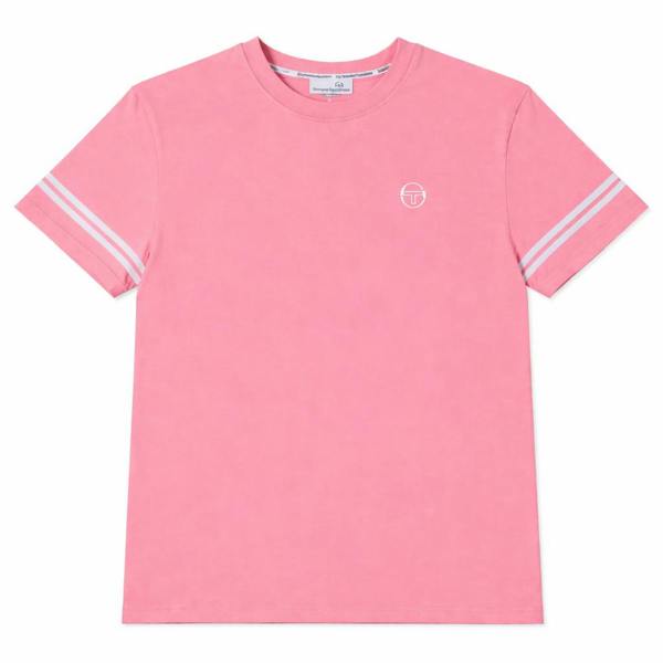 Sergio Tacchini Grello T-Shirt Geranium Pink/White