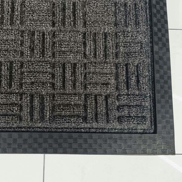 Ultralux Indoor/Outdoor Entrance Mat – Absorbent Heavy Duty Non-Slip Rubber Back – Dark Grey – Multiple Sizes URBGR