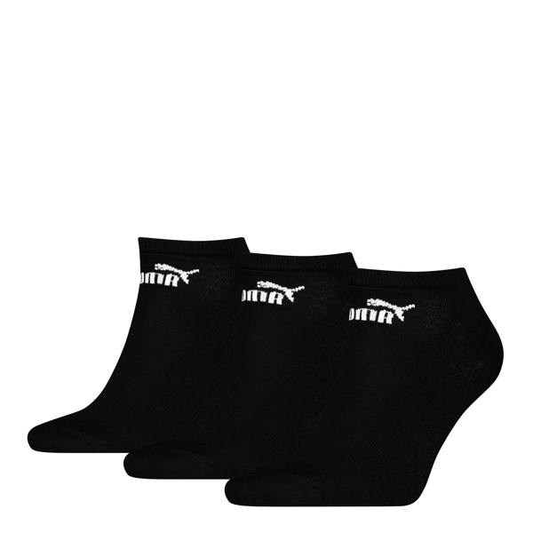 Puma Unisex Adult Logo Trainer Socks (Pack of 3) - Black - 