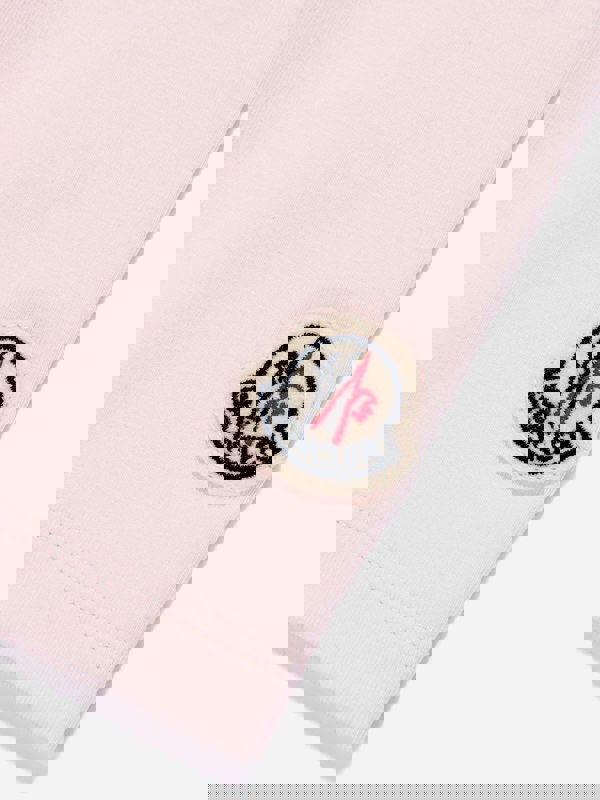 Moncler Enfant Baby Girls Logo Leggings in Pink