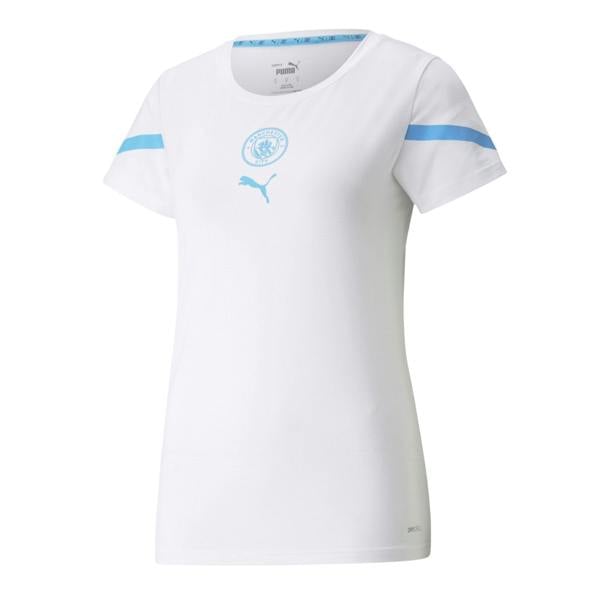 Puma Mens Prematch Manchester City FC Jersey - White/Blue - 