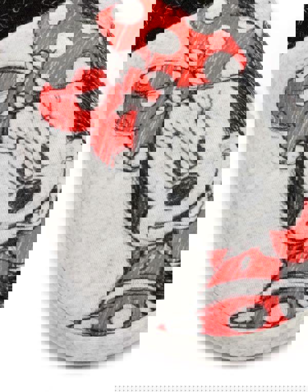 Disney Mens Grey Minnie Mouse Sketch Placement Print Mule Slippers