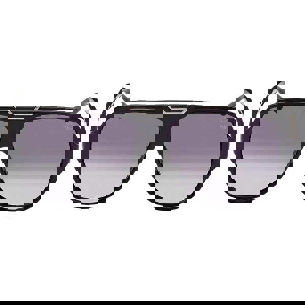 Guess Gradient Smoke Lensed Shiny Black Sunglasses