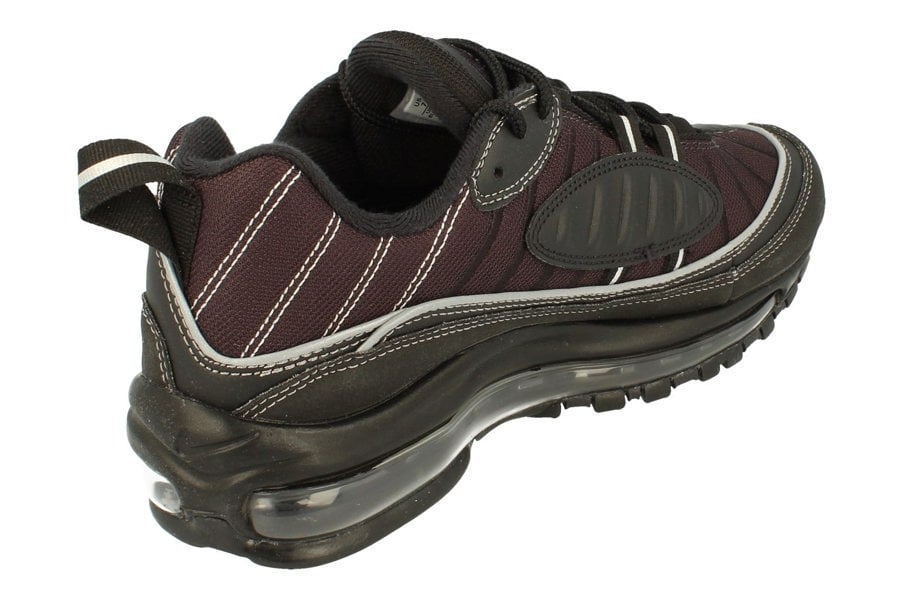 Nike Air Max 98 Mens 640744 013 - Black Metallic Silver Oil Grey 013 - Photo 2