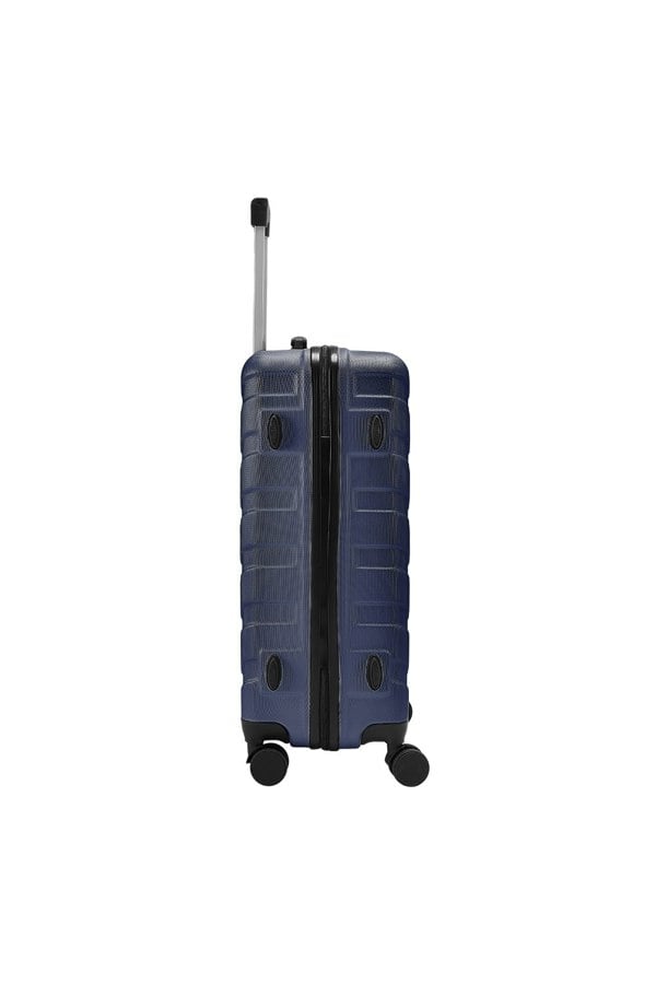 Living and Home Rolling Hardshell Luggage Travel Suitcase, 20" Blue