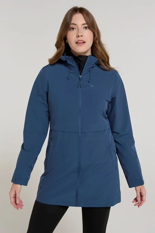 Mountain Warehouse Womens/Ladies Hilltop II Waterproof Jacket - Blue