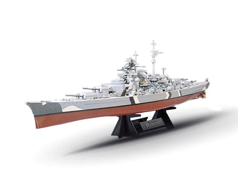 Tamiya German Navy Battleship Bismarck (1:350 Scale)
