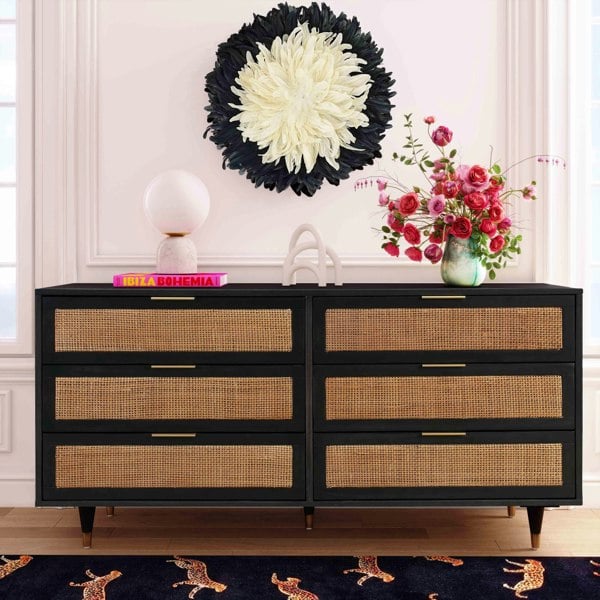 Furniture Edit Sierra Noir 6 Chest Of Drawers Dresser