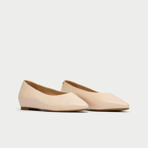 pair of agata butter cream flats