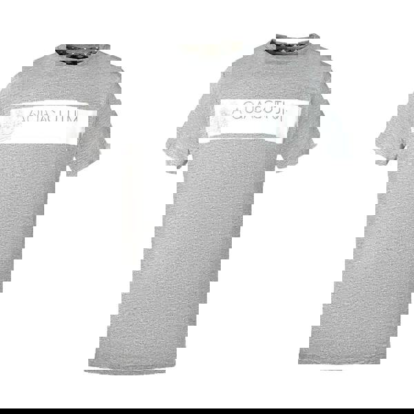 Aquascutum Mens Block Logo T-Shirt - Grey