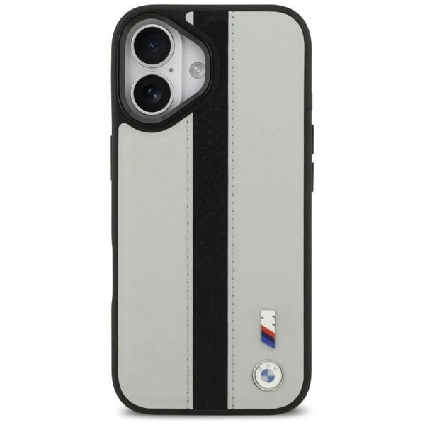 BMW M Perforated Stripe Logo Case with MagSafe for iPhone 17 6.3" Grey - BMHMP17S25PCPSGK