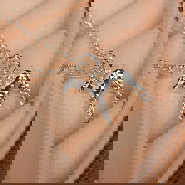 Greyhound Dainty Chain Bracelet - Personalised - Sterling Silver - MYLEE London