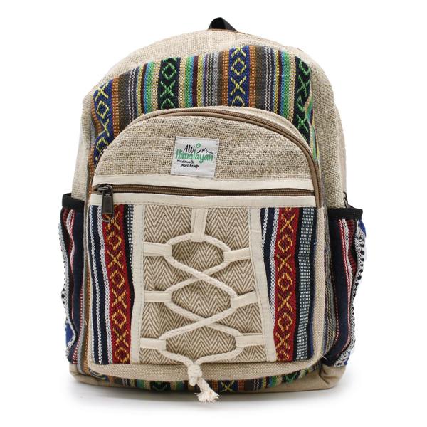Serano Small Backpack - Rope & Pockets Style