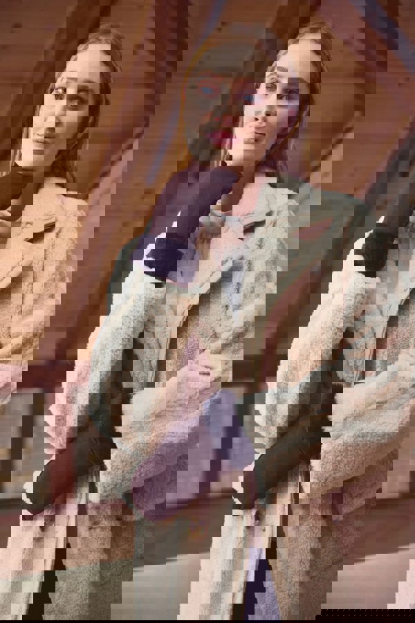 Kristie Mitten Dark Brown