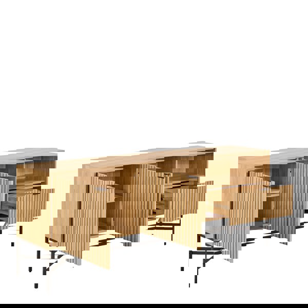 Furniture To Go Jaipur Sideboard With 2 Doors and 2 Shelves in Oak