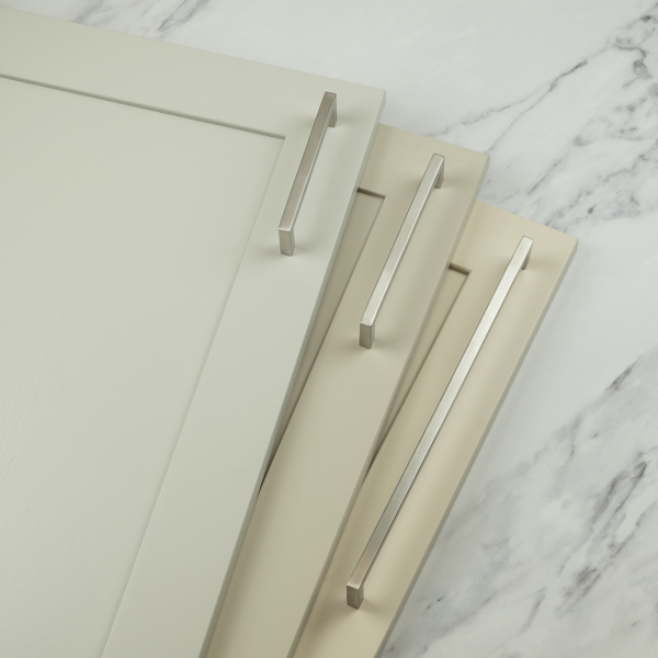 Handle & Home Brushed Nickel Square Cabinet Handles