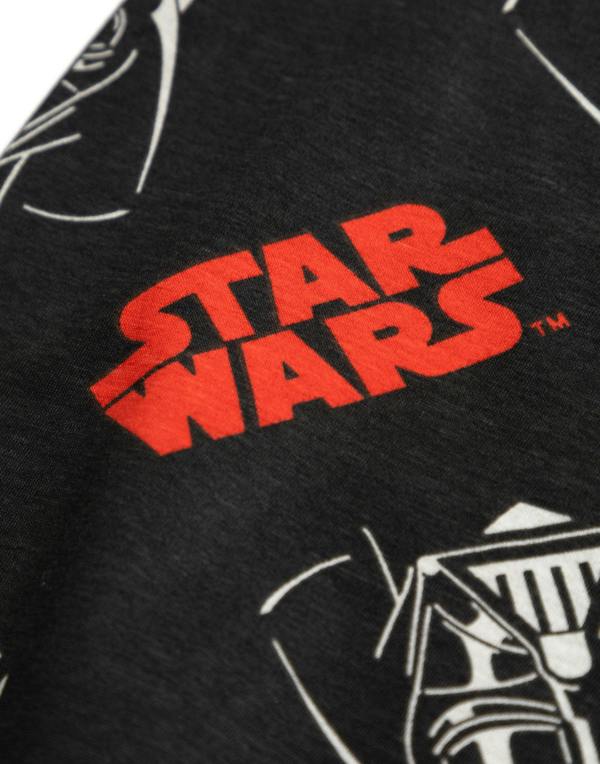 Star Wars Mens Black Darth Vader Short Sleeve Long Leg Pyjama Set