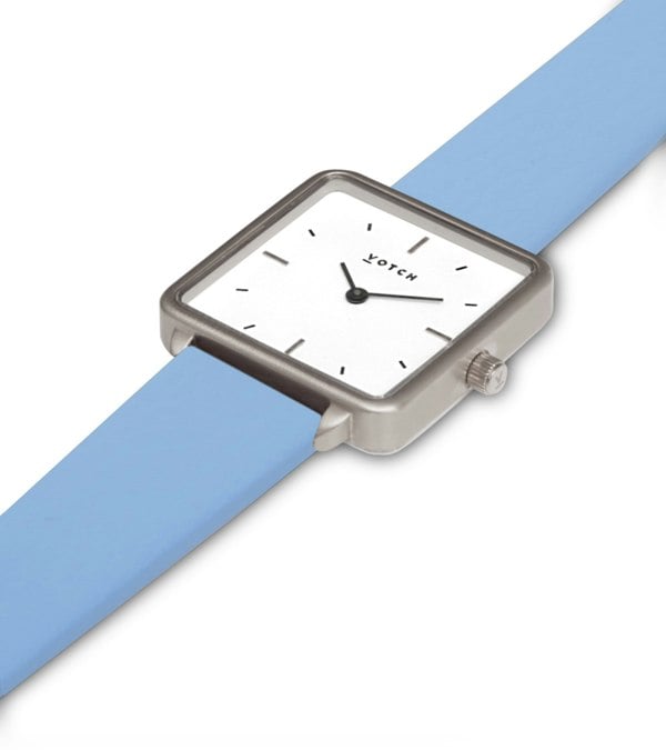 Votch Silver & Sky Blue Watch | Kindred