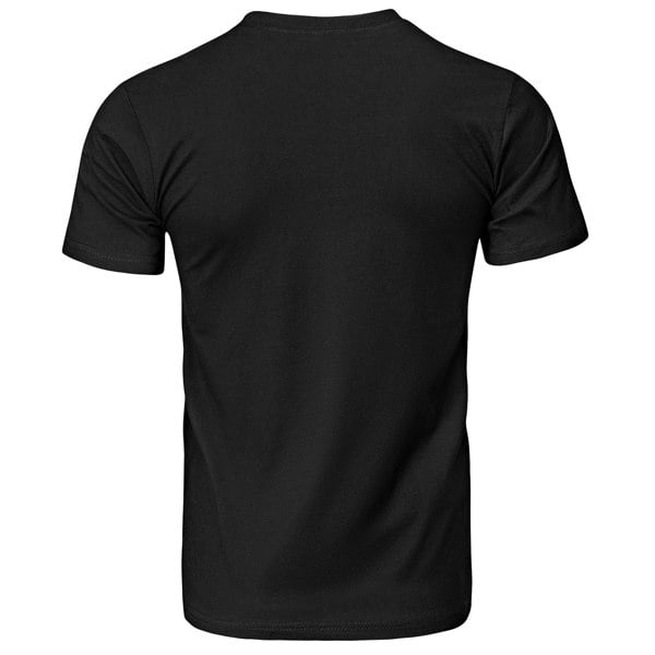 OOOOO Men's Slogan T-shirt "We Don't Buy Ads" Short Sleeve Casualwear, Black