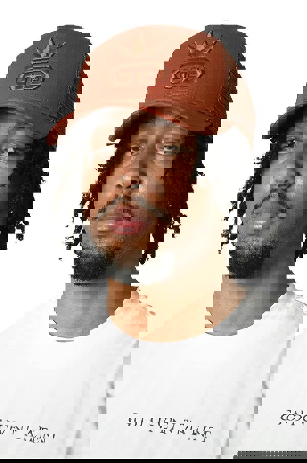 God Given Talent GGT Copper Orange Logo Burnt Orange Mesh Snapback