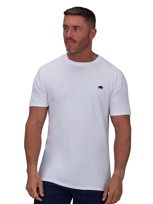 Raging Bull Mens Classic Organic T-Shirt - White